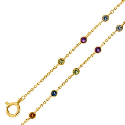 Amethyst armband gold 585 14k - amethyst,