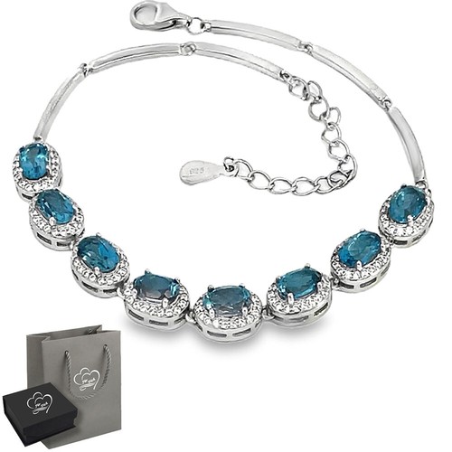 Echter london blau topas - echter, blau-topas