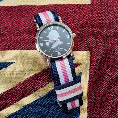 Sherlock holmes silhouette uhr - sherlock,