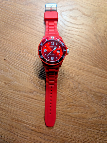Quarz silikon armband - silikon,