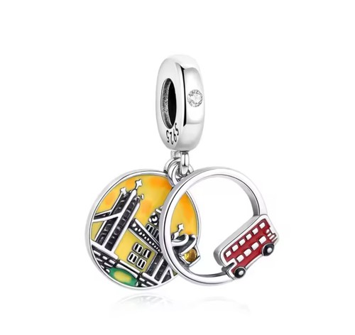 S925 reiner silber charm perle - s925,
